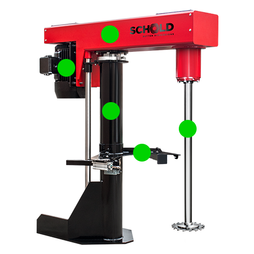 high speed disperser features