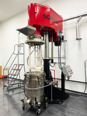 multi-shaft mixer: twin shaft with high-shear and helical blades